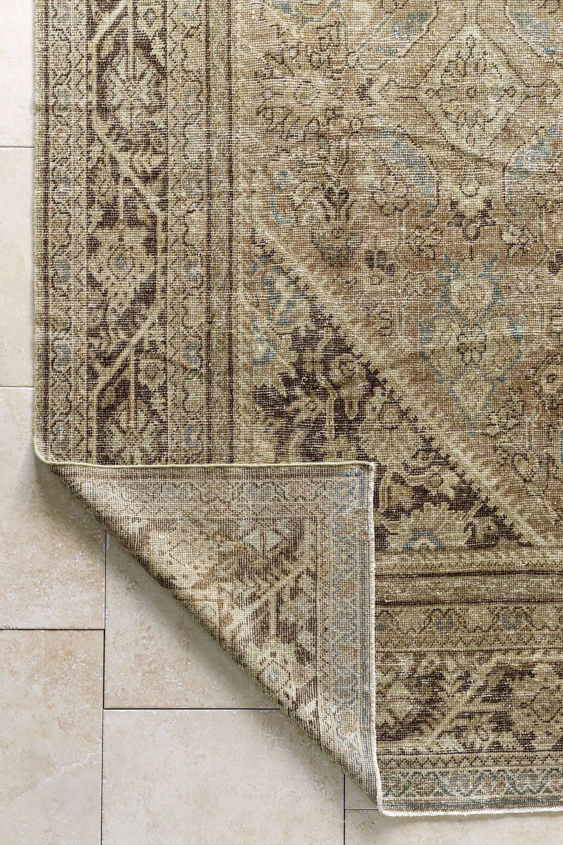 District Loom Antique Persian Mahal area rug Clark