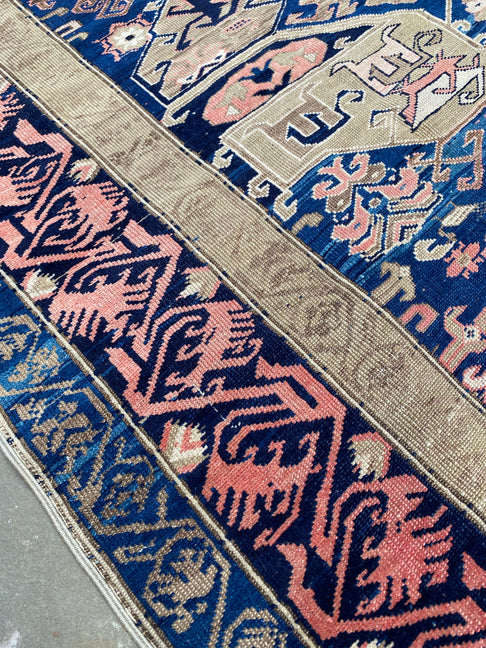 Antique Caucasian Zekhur Kuba Rug