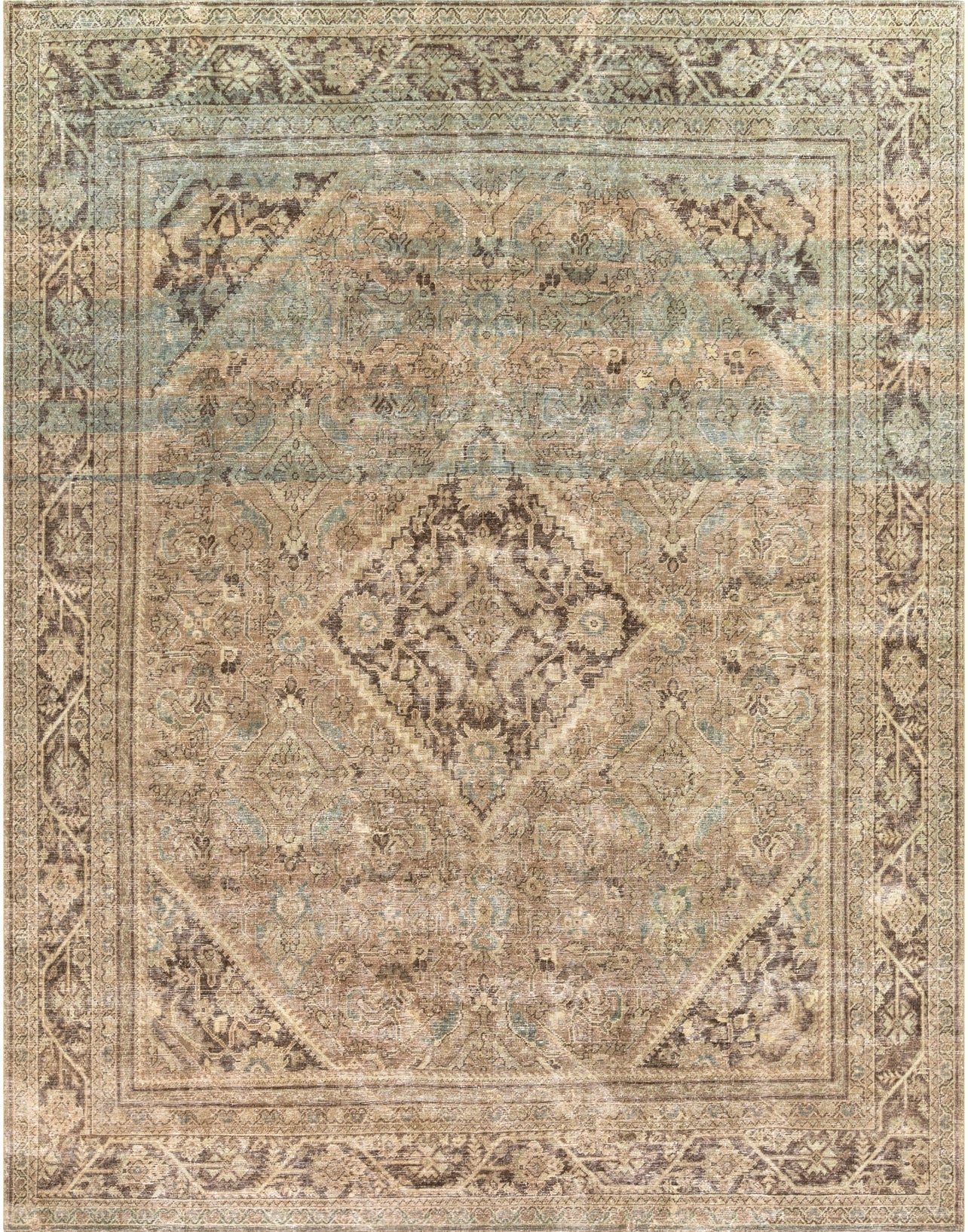 District Loom Antique Persian Mahal area rug Clark
