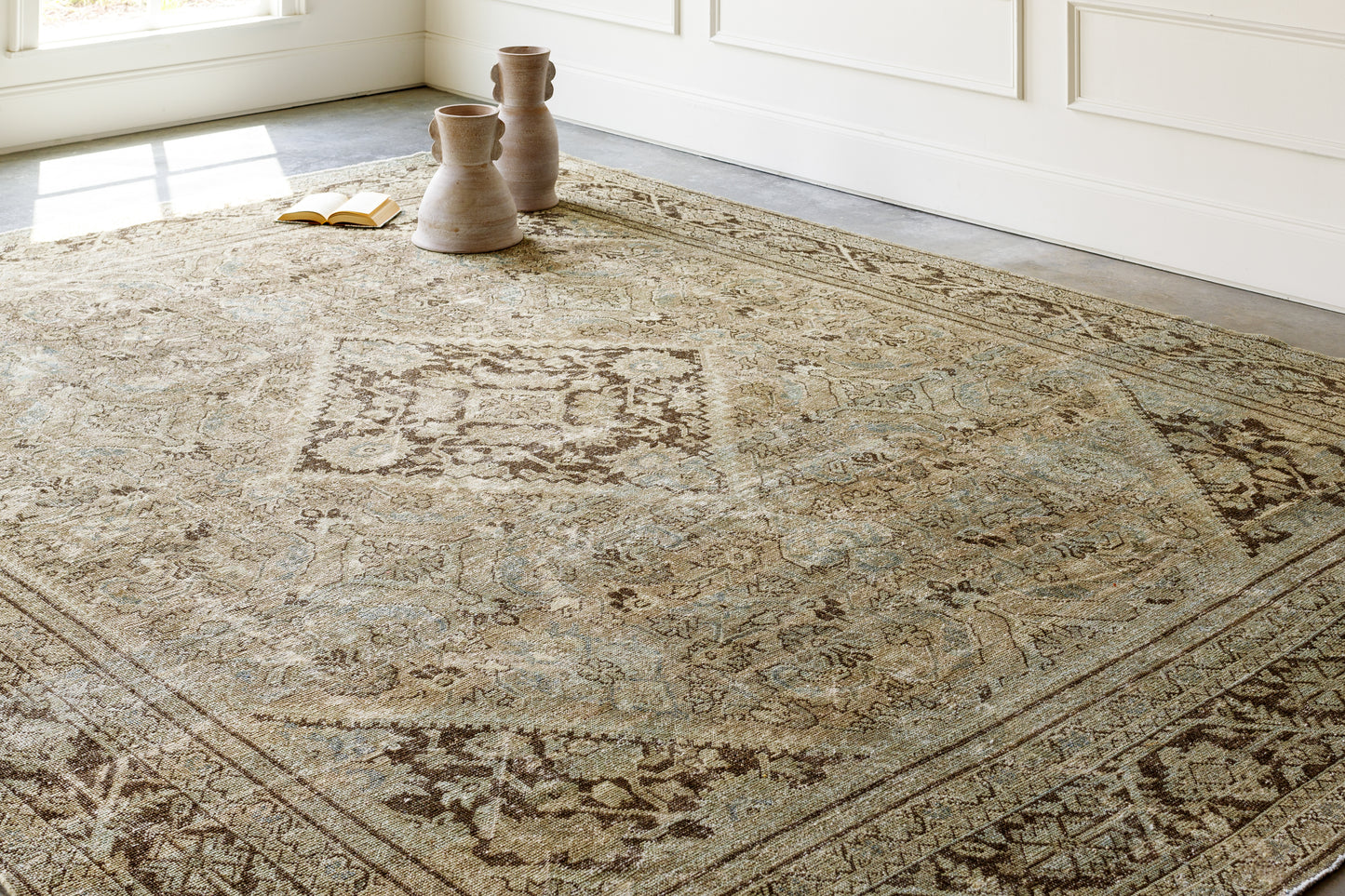 District Loom Antique Persian Mahal area rug Clark\